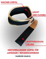 Weicher Tarnfarbengurtel blană Bodybuilding und Fitness warrior gear