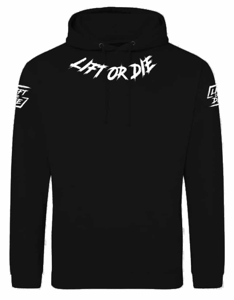 lift or die sudadera de gimnasio - sudadera de gimnasio duro - powerlifting - strongman - bodybuilding - lift or die