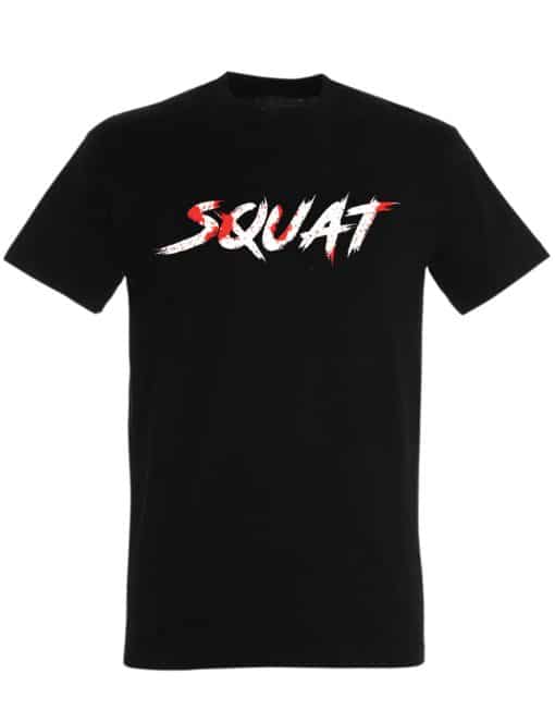 majica squat - bodybuilding - majica powerlifting - majica powerlifting - muscu majica - warrior powerlifting gear