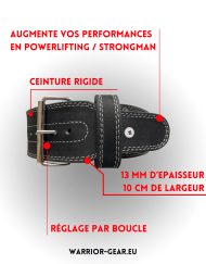 buckle belt 13 mm powerlifting strongman warrior gear