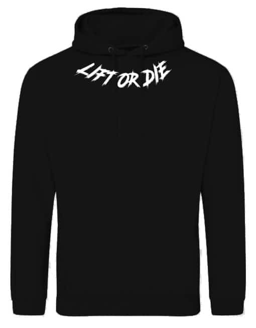 powerlifting motivational hoodie powerlifting lift or die - lift or fucking die - bodybuilding motivational sweatshirt - hardcore sweatshirt - men&#39;s black hooded sweatshirt - warrior gear - powerlifting motivational sweatshirt - lift or die - warrior powerlifting gear - hardcore bodybuilding sweatshirt - strongman sweatshirt