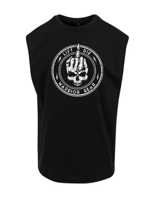 camiseta sin mangas bodybuilding duro - calavera - cabeza de la muerte - hijo de puta - follar - warrior gear