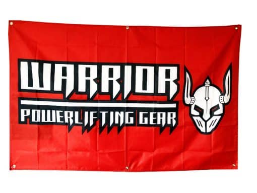 homegym warrior gear powerlifting zastava - warrior powerlifting gear banner - zidna dekoracija spavaće sobe - dekoracija teretane - homegym dekoracija