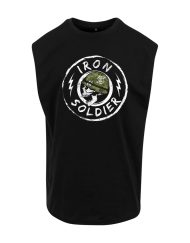 Camiseta de gimnasio militar sin mangas - camiseta de calavera de gimnasio sin mangas - soldado - powerlifting - strongman - bodybuilding