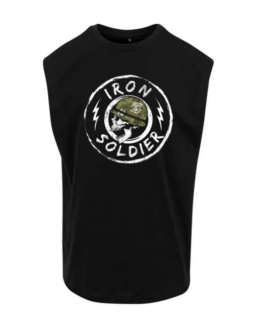 Camiseta de gimnasio militar sin mangas - camiseta de calavera de gimnasio sin mangas - soldado - powerlifting - strongman - bodybuilding