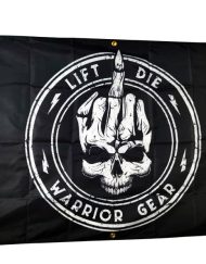 vlag warrior gear decoratie bodybuilding schedelbreker