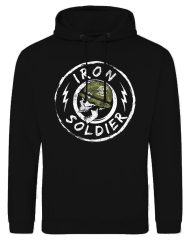 sudadera de culturismo militar - sudadera de fitness iron soldier - sudadera powerlifting incondicional