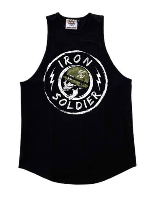 camiseta sin mangas stringer fitness iron soldier - camiseta sin mangas fitness - camiseta sin mangas bodybuilding