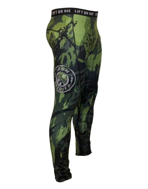 leggings bodybuilding da uomo warrior gear iron soldier - leggings fitness