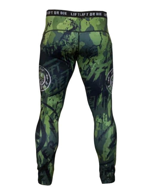 leggings sportivi da uomo con teschio - leggings da uomo fitness mimetici