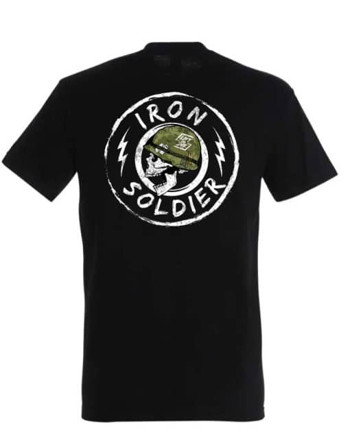 tshirt bodybuilding iron soldier - tshirt hardcorowy powerlifting - tshirt fitness czaszka - tshirt bodybuilding hardkor