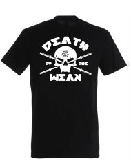 death to the weak fitness t-shirt - zwarte fitness tshirt - zwarte strongman tshirt - zwarte bodybuilding tshirt