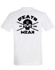 t-shirt fitness blanc death to the weak - t-shirt hardcore powerlifting