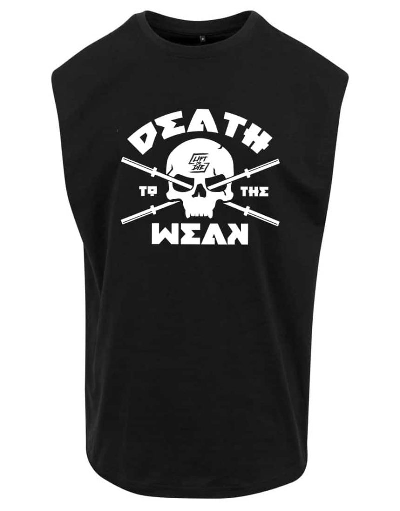 Camiseta sin mangas con calavera de gimnasio - Camiseta sin mangas de gimnasio - bodybuilding - powerlifting - strongman - calavera sin mangas - camiseta warrior gear - warrior powerlifting gear