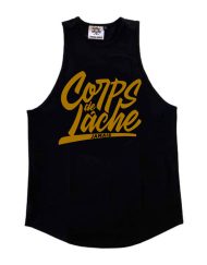 debardeur stringer corps de lache fitness musculation dore