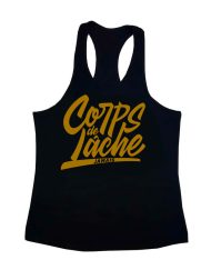 stringer bodybuilding corps de lache - fitness - musculation - stringer doré