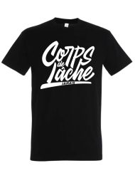 tshirt noir corps de lache fitness - t-shirt humoristique musculation