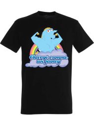 camiseta negra chargé comme un poney - camiseta de dopaje de gimnasio - bodybuilding - camiseta de humor deportivo