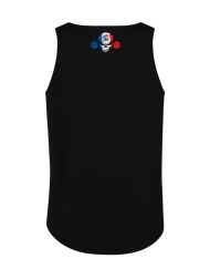 Camiseta sin mangas de gimnasio azul blanco rojo - Camiseta sin mangas de gimnasio Francia - Camiseta sin mangas de fitness Francia