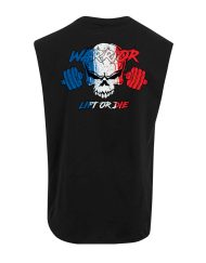 t-shirt sans manche musculation france warrior gear - t-shirt sans manche powerlifting france - t-shirt sans manche strongman france - t-shirt sans manche bodybuilding france - t-shirt sans manche bleu blanc rouge