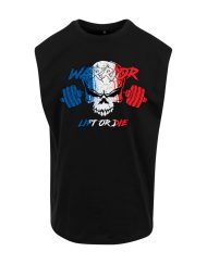 t-shirt sans manche bleu blanc rouge warrior gear - t-shirt sans manche musculation france bleu blanc rouge - t-shirt sans manche drapeau français - t-shirt sans manche sport homme france