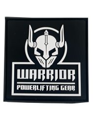 warrior powerlifting gear patch in velcro - toppa per bodybuilding in velcro - fitness - strongman - powerlifting - bodybuilding