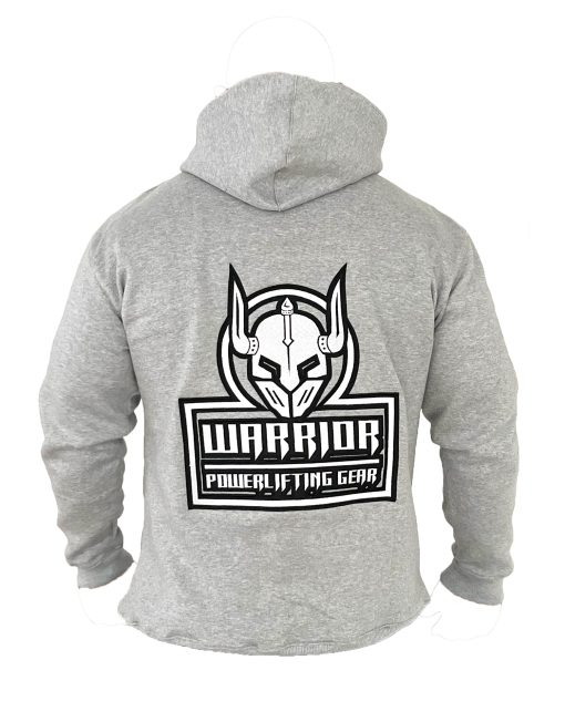 sudadera con capucha guerrera - equipo powerlifting - warrior gear - sudadera deportiva gris