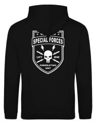 sudadera con capucha powerlifting fuerza especial - warrior gear - sudadera de gimnasio