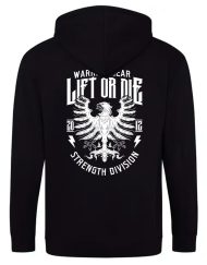 zip sweatshirt eagle warrior gear - sweatshirt zip powerlifting - sweatshirt zip bodybuilding - sweatshirt zip strongman - sweatshirt zip bodybuilding - sweatshirt zip eagle lift or die - strength division