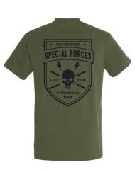 camiseta verde strongman fuerzas especiales - camiseta de gimnasio militar - warrior gear