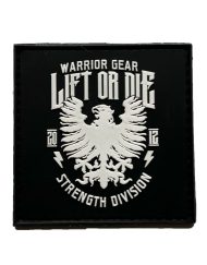 strength division velcro patch - bodybuilding velcro patch - powerlifting velcro patch - warrior gear patch - warrior powerlifting gear patch - backpack patch - cap patch - clothing patch - weight vest patch