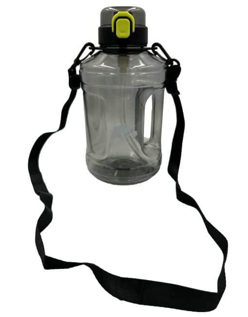 sports bottle hiking travel large capacity 2.2 liters with strap