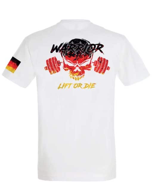 Тениска Warrior Gear Deutschland - тениска Muskelaufbau - тениска powerlifting - тениска Kraftdreikampf - тениска Strongman - тениска Starker Mann - тениска Fitness - тениска Bodybuilding