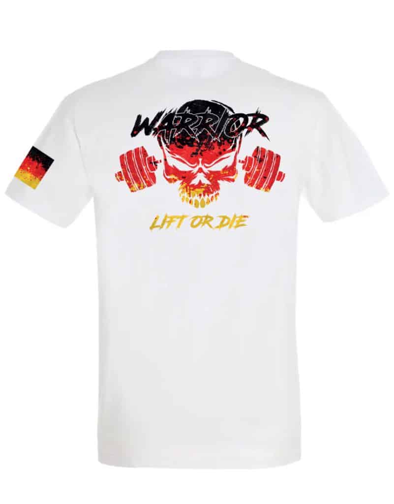 Camiseta Warrior Gear Deutschland - Camiseta Muskelaufbau - Camiseta powerlifting - Camiseta Kraftdreikampf - Camiseta Strongman - Camiseta Starker Mann - Camiseta Fitness - Camiseta Bodybuilding