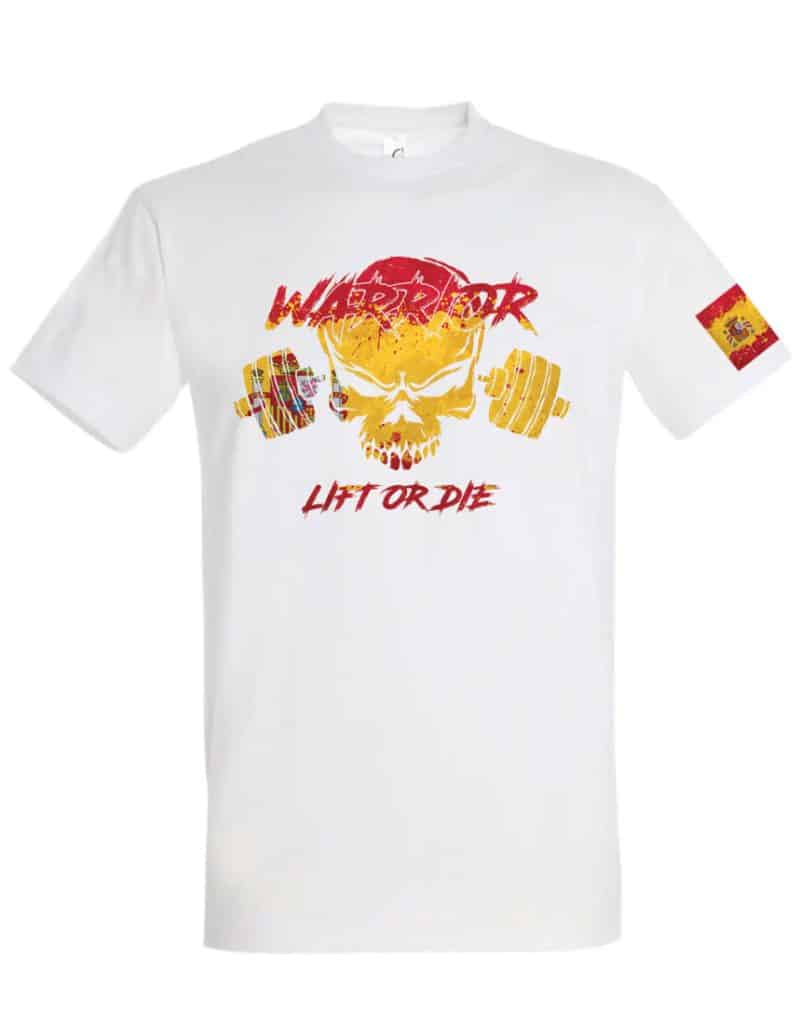 t-shirt Warrior Gear Espana - t-shirt musculación - t-shirt Powerlifting - t-shirt lifting power - t-shirt Strongman - t-shirt hombre fuerte - t-shirt Fitness - t-shirt Bodybuilding - t-shirt culturismo - t -košulja warrior gear španjolska