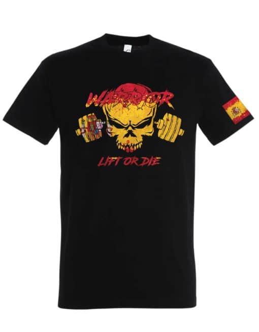 t-shirt Warrior Gear Espana - t-shirt musculación - t-shirt Powerlifting - t-shirt løftekraft - t-shirt Strongman - t-shirt hombre fuerte - t-shirt Fitness - t-shirt Bodybuilding - t-shirt culturismo - t -shirt warrior gear spanien