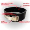 warrior gear bodybuilding lever belt - pojas za čvrstoću od karbonskih vlakana